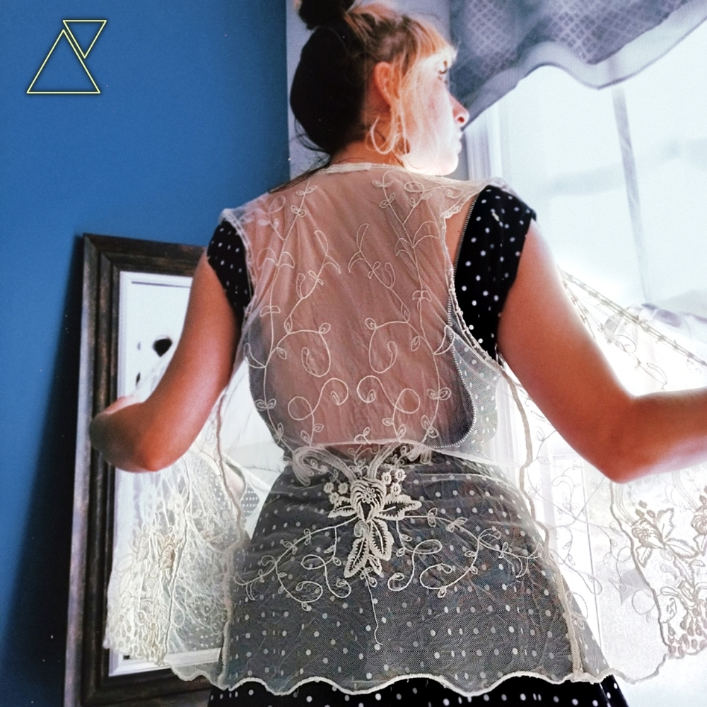 White Lace Shawl / Vest